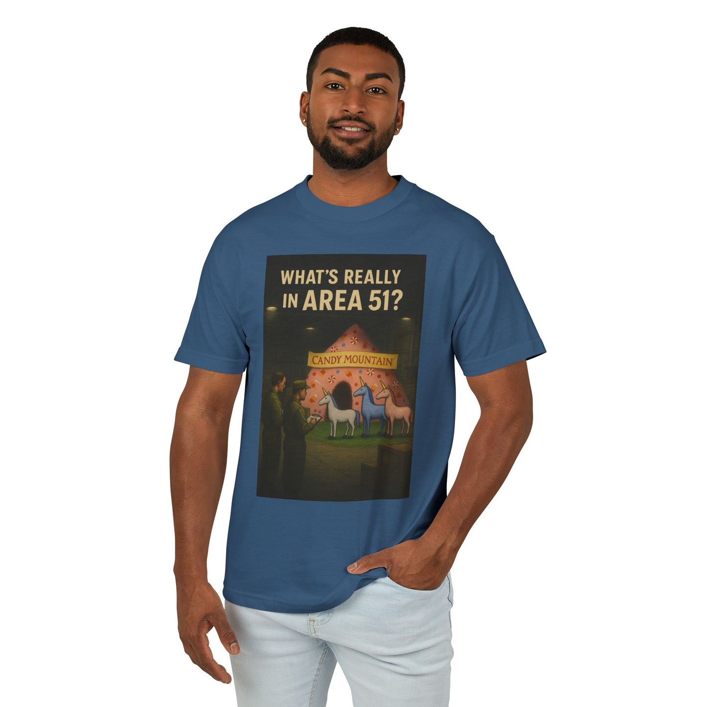 What's Really In Area 51? Candy Mountain - Forgotten Treasures Unisex Tee