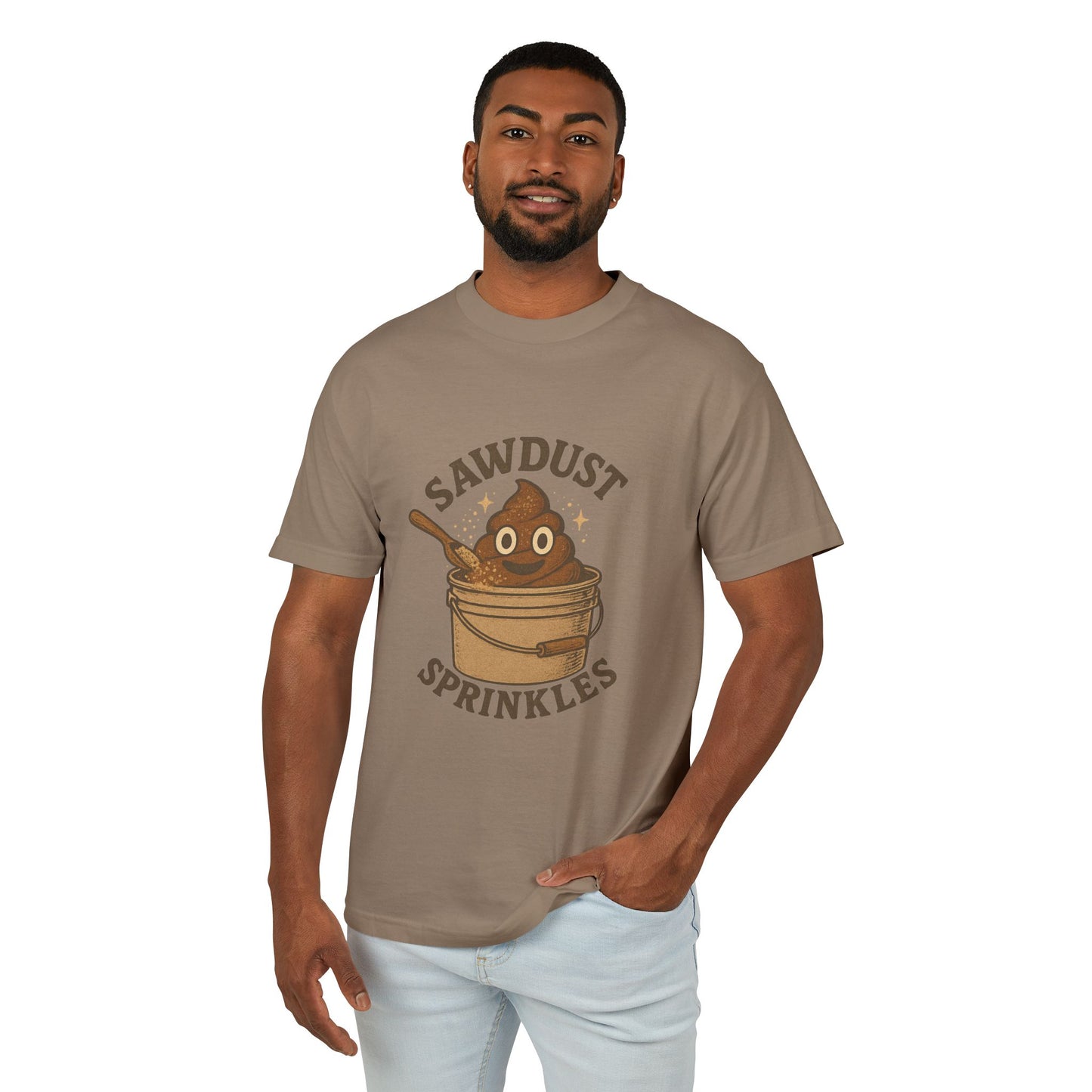 Sawdust Sprinkles Composting Toilet Unisex Tee