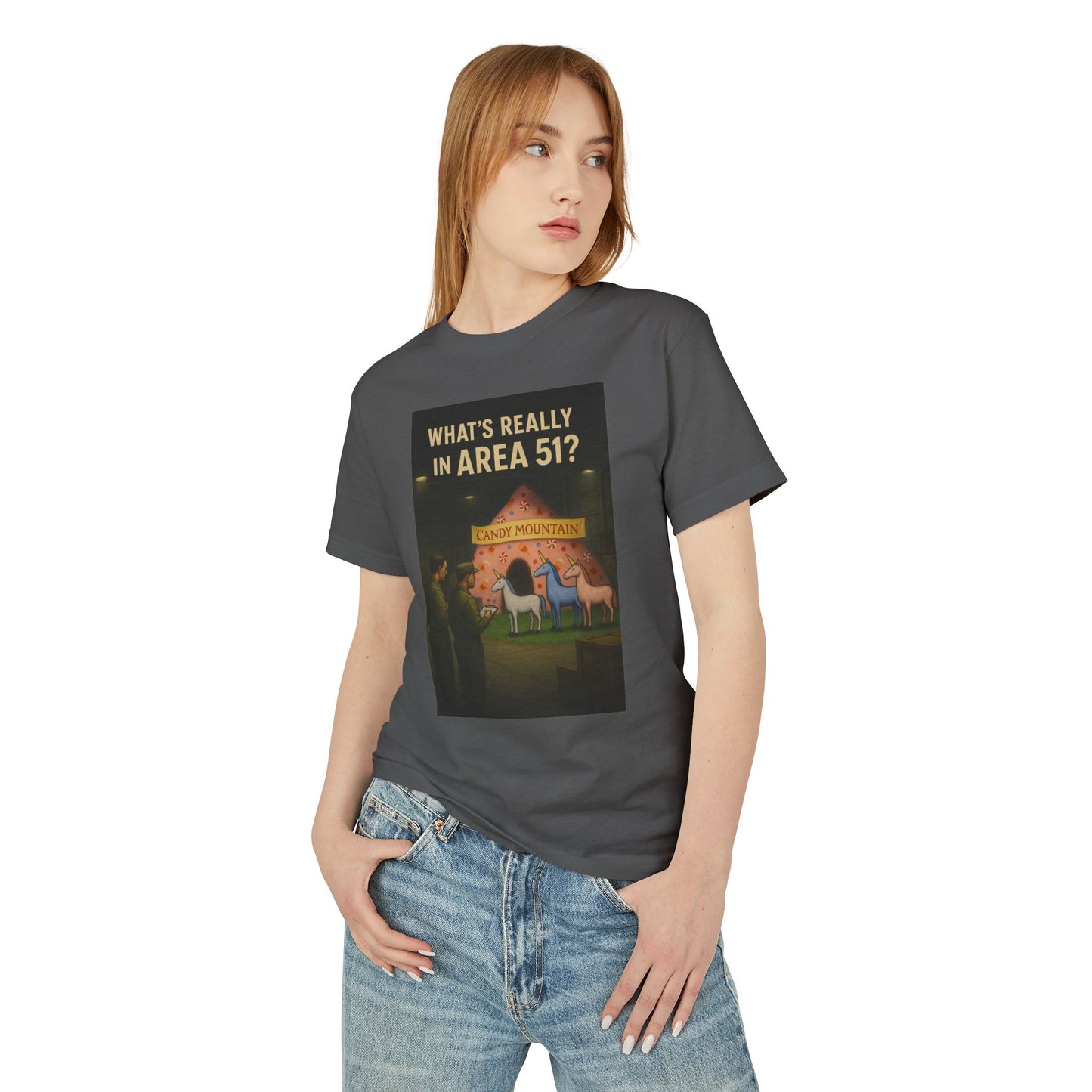 What's Really In Area 51? Candy Mountain - Forgotten Treasures Unisex Tee