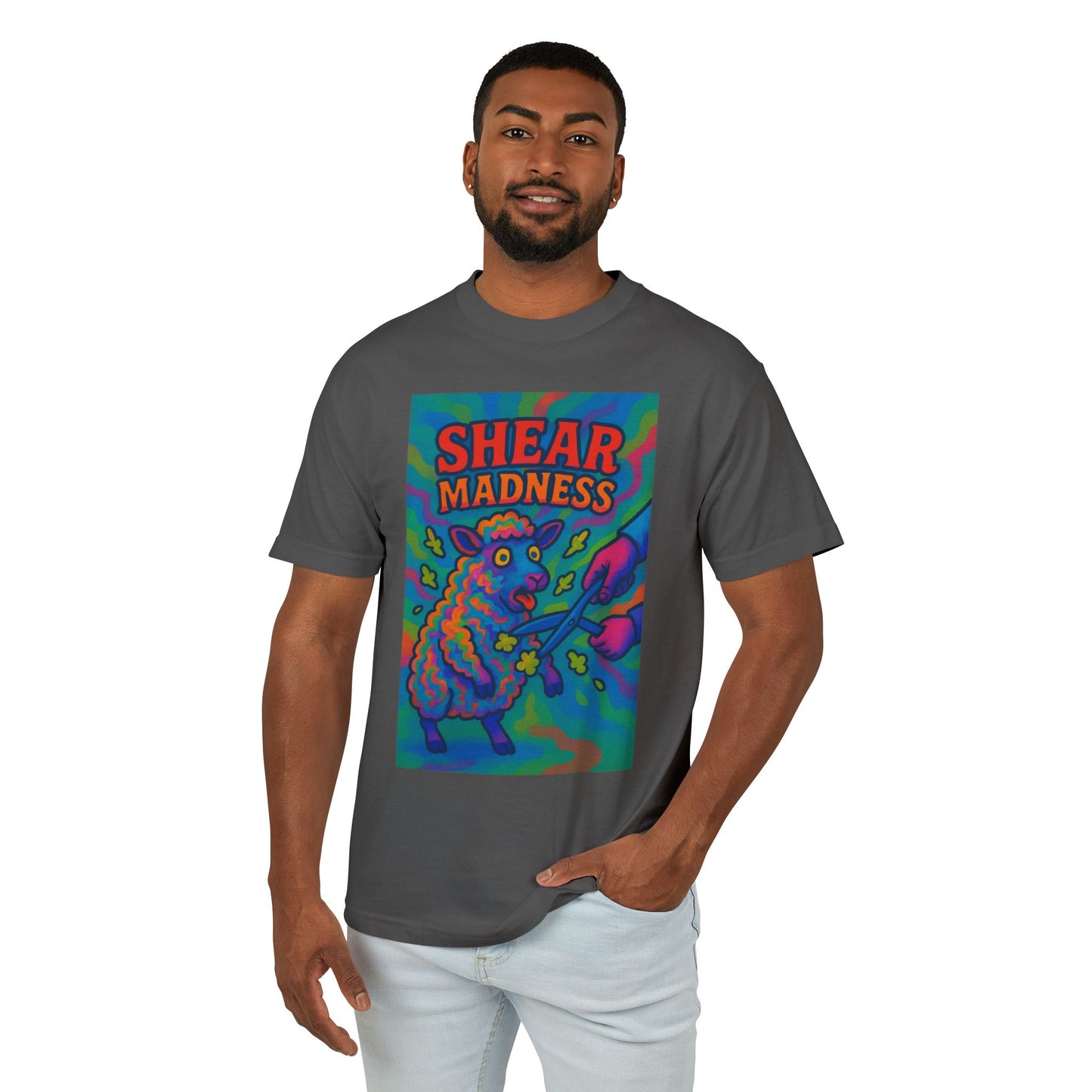 Shear Madness Sheep Shearing Unisex Tee