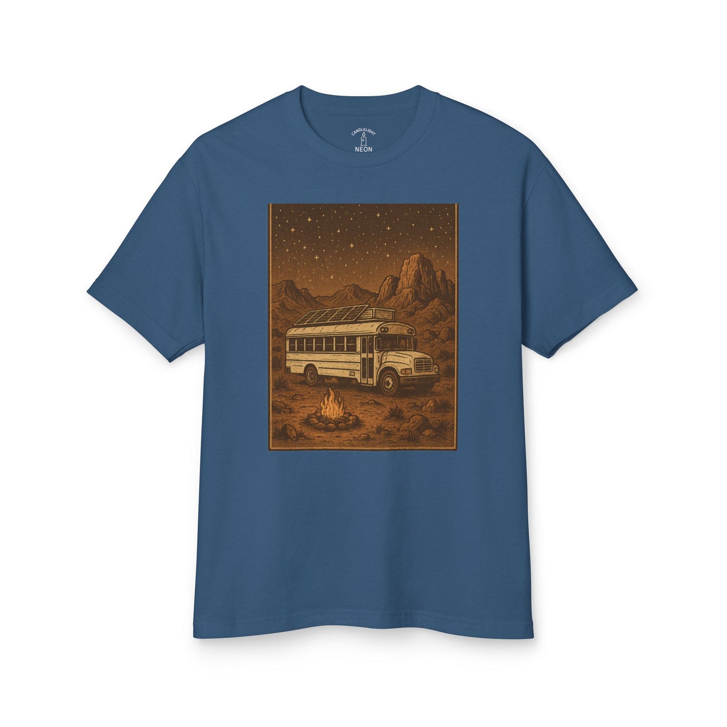 T-Shirt Skoolie Desert Star-Studded Night Sky Unisex Tee