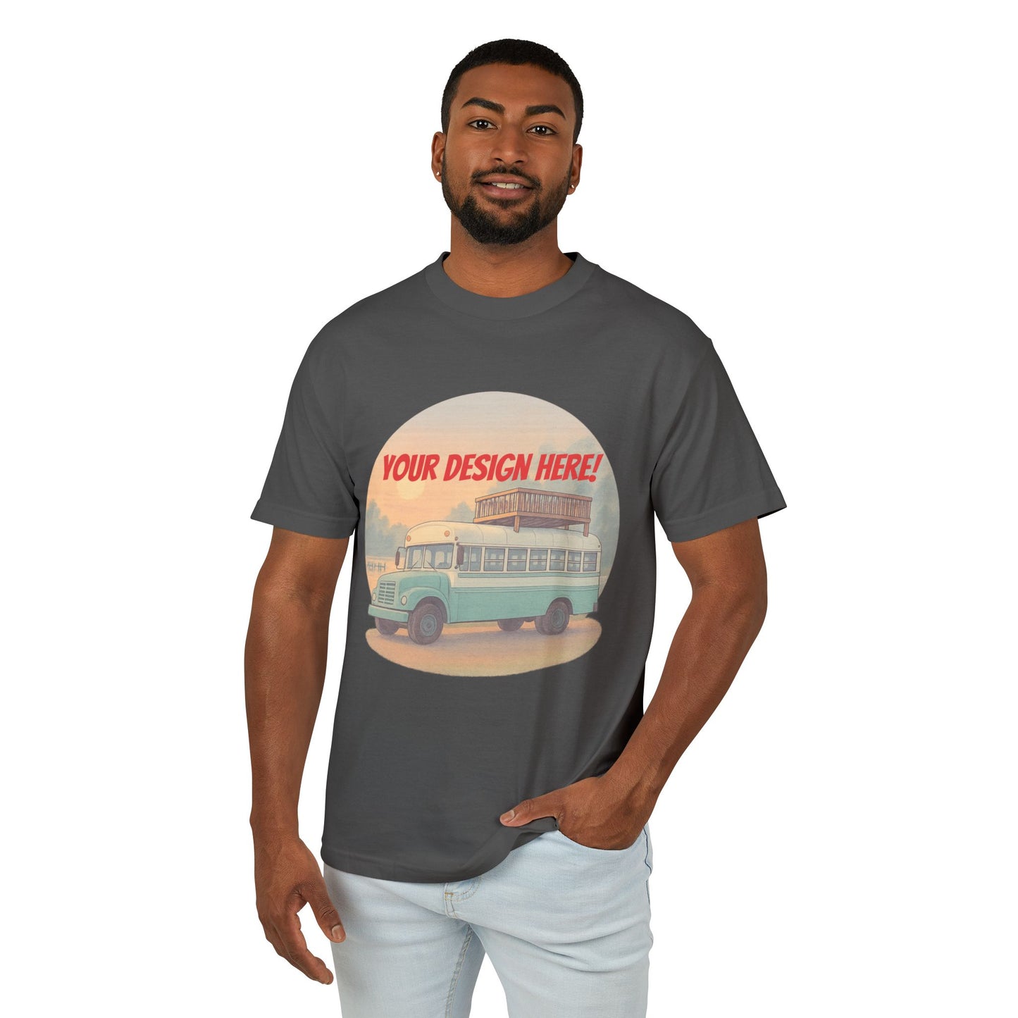 Custom Skoolie T-Shirt – Made From Your Bus Photo