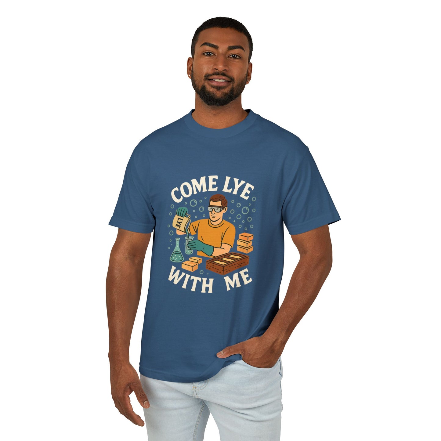 Come Lye With Me Soapmaking Homesteading Unisex Tee