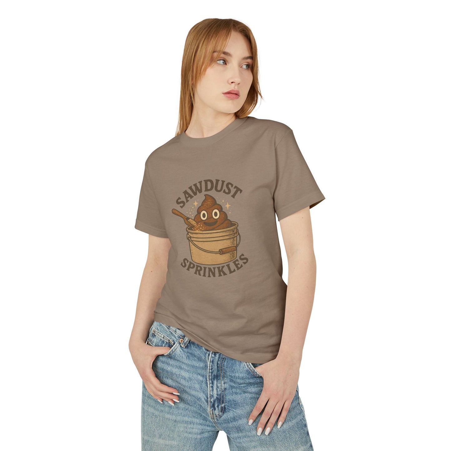 Sawdust Sprinkles Composting Toilet Unisex Tee