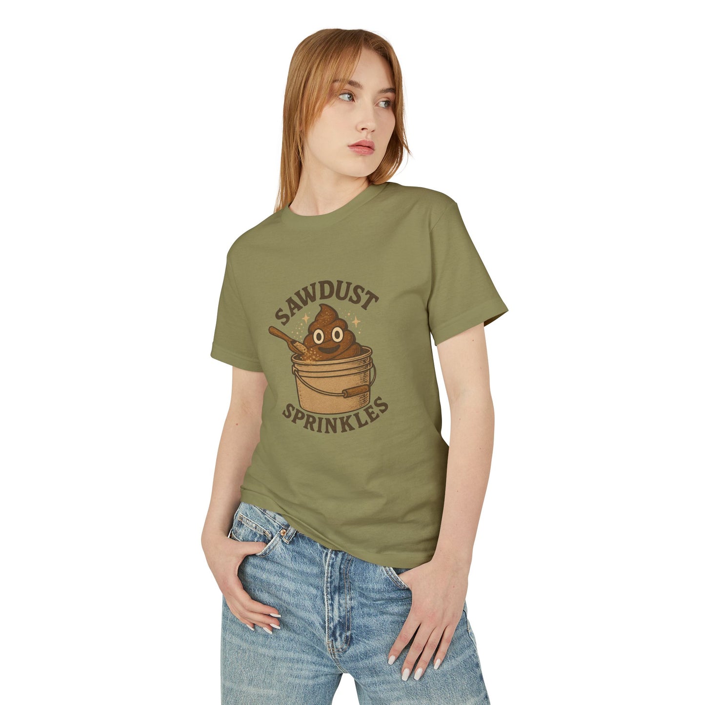 Sawdust Sprinkles Composting Toilet Unisex Tee