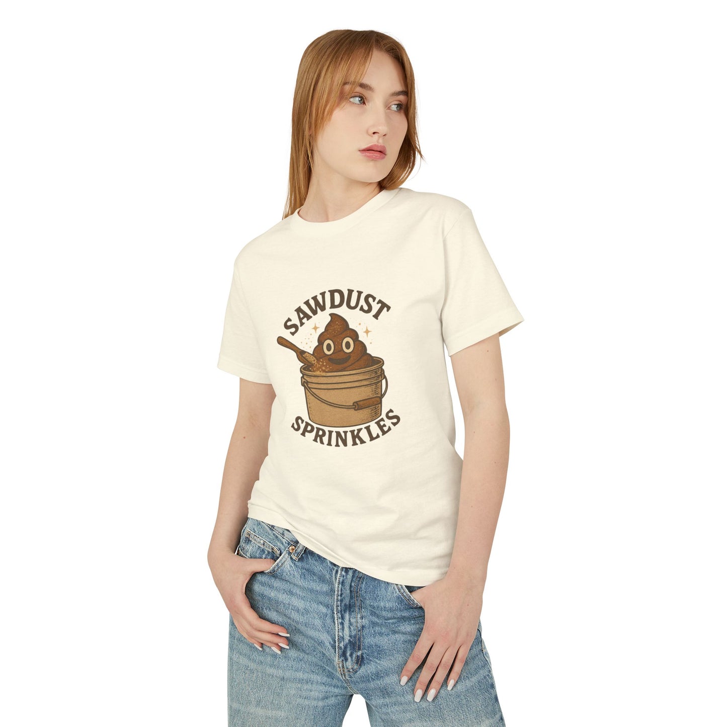 Sawdust Sprinkles Composting Toilet Unisex Tee