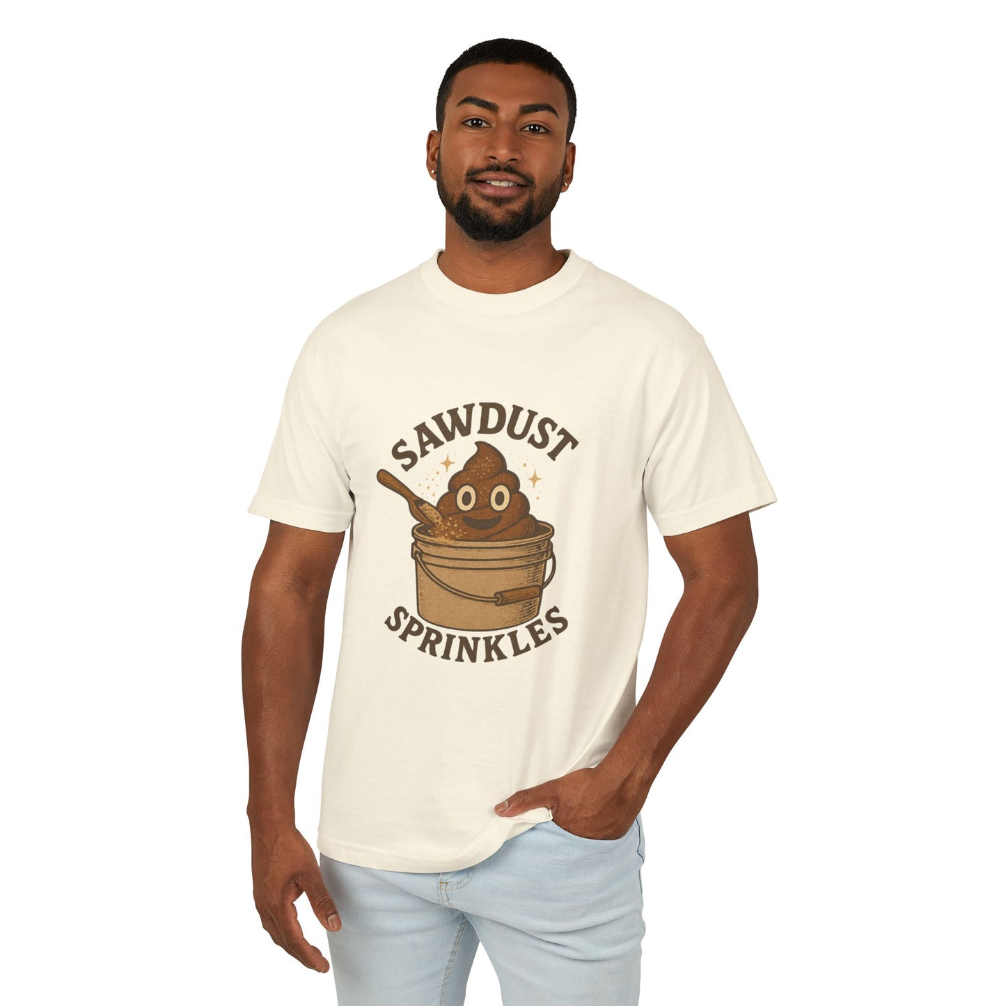 Sawdust Sprinkles Composting Toilet Unisex Tee