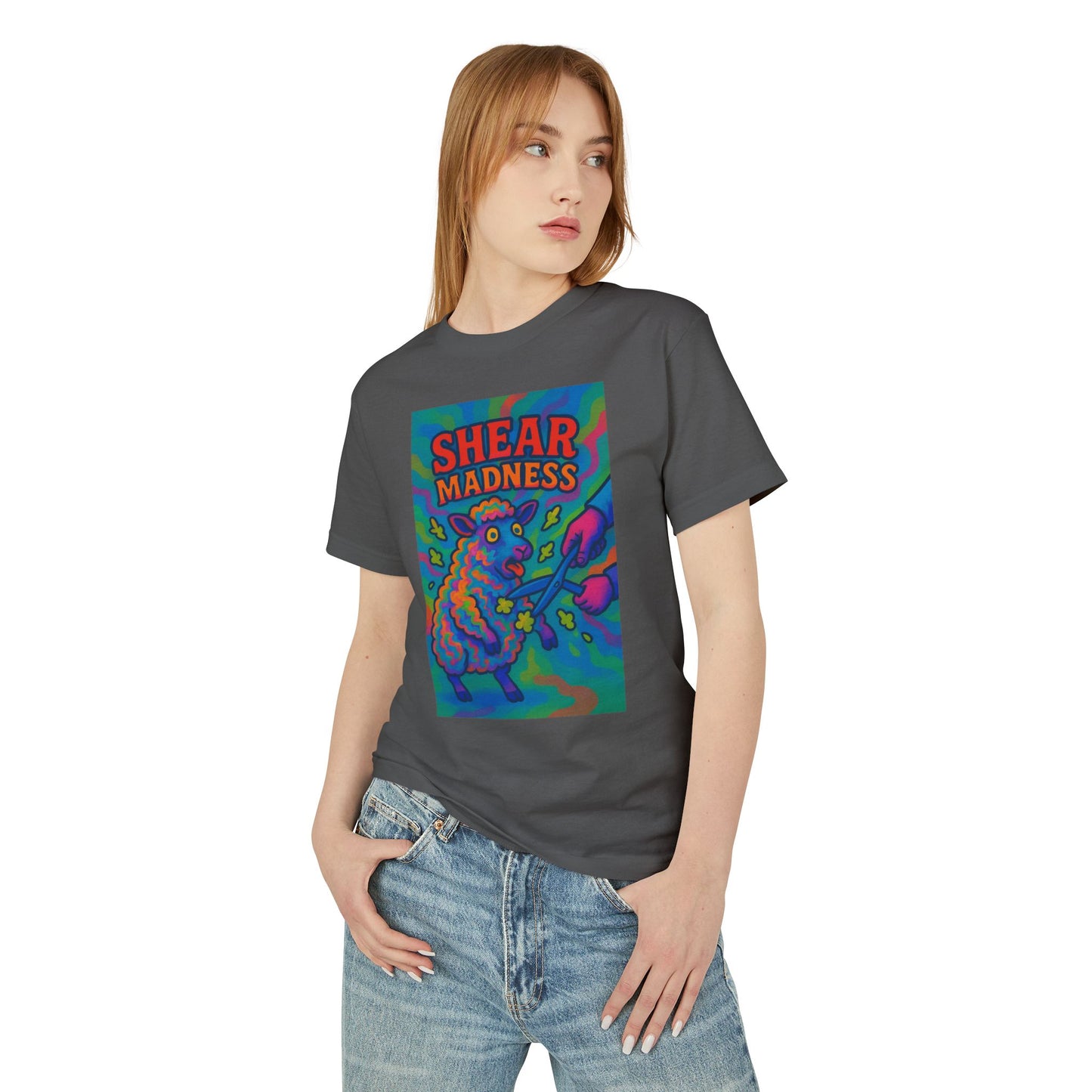 Shear Madness Sheep Shearing Unisex Tee