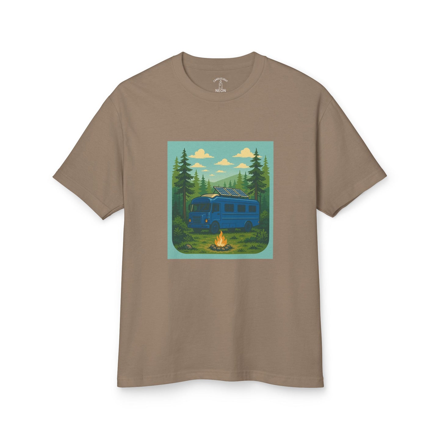 Big Blue Skoolie Forest Unisex Tee