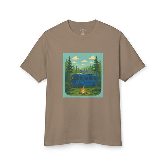 Big Blue Skoolie Forest Unisex Tee