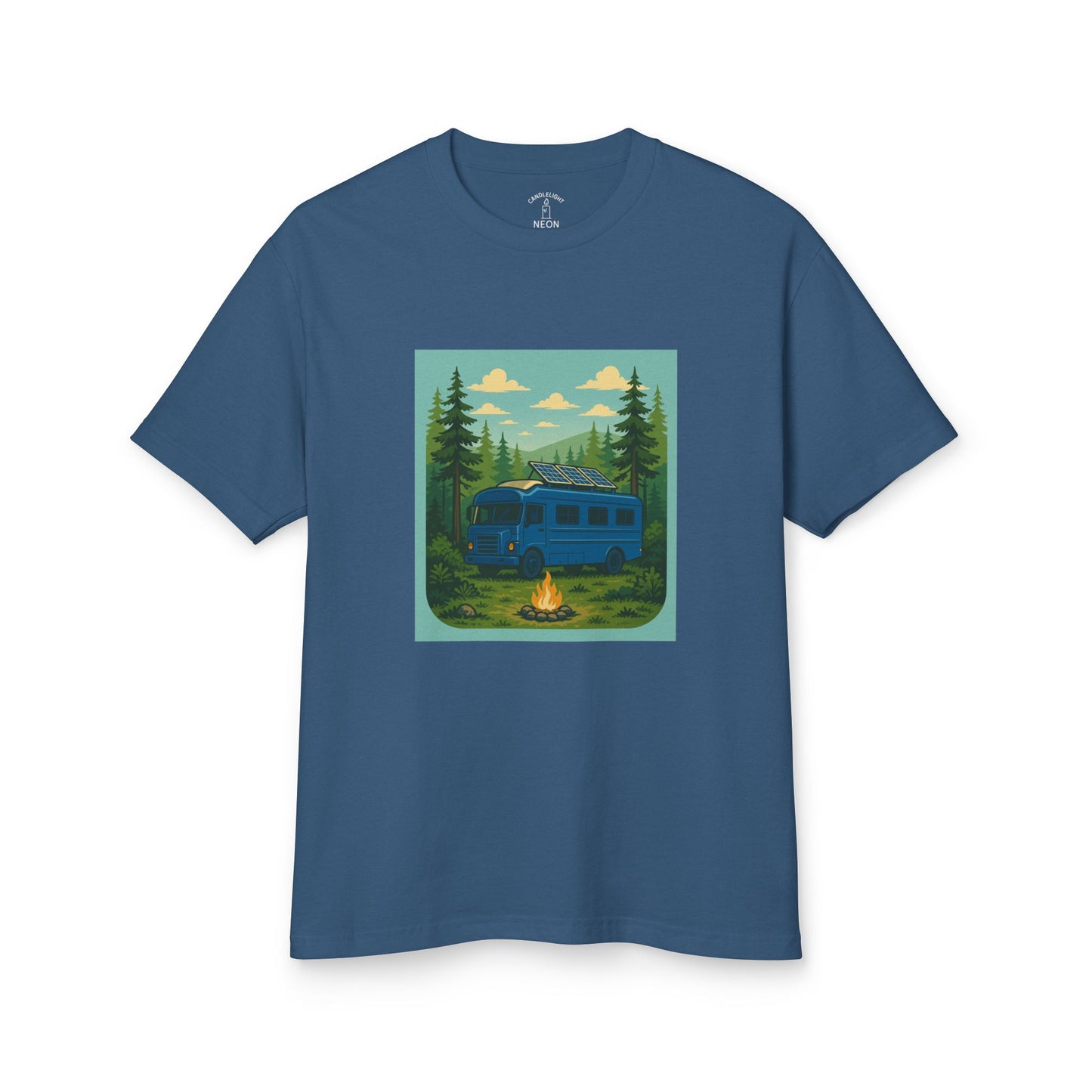 Big Blue Skoolie Forest Unisex Tee