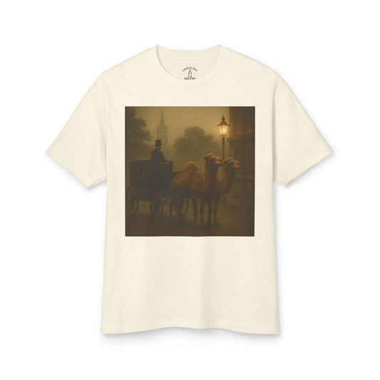 Camel Drawn Carriage Surreal Alternate Universe Unisex Tee