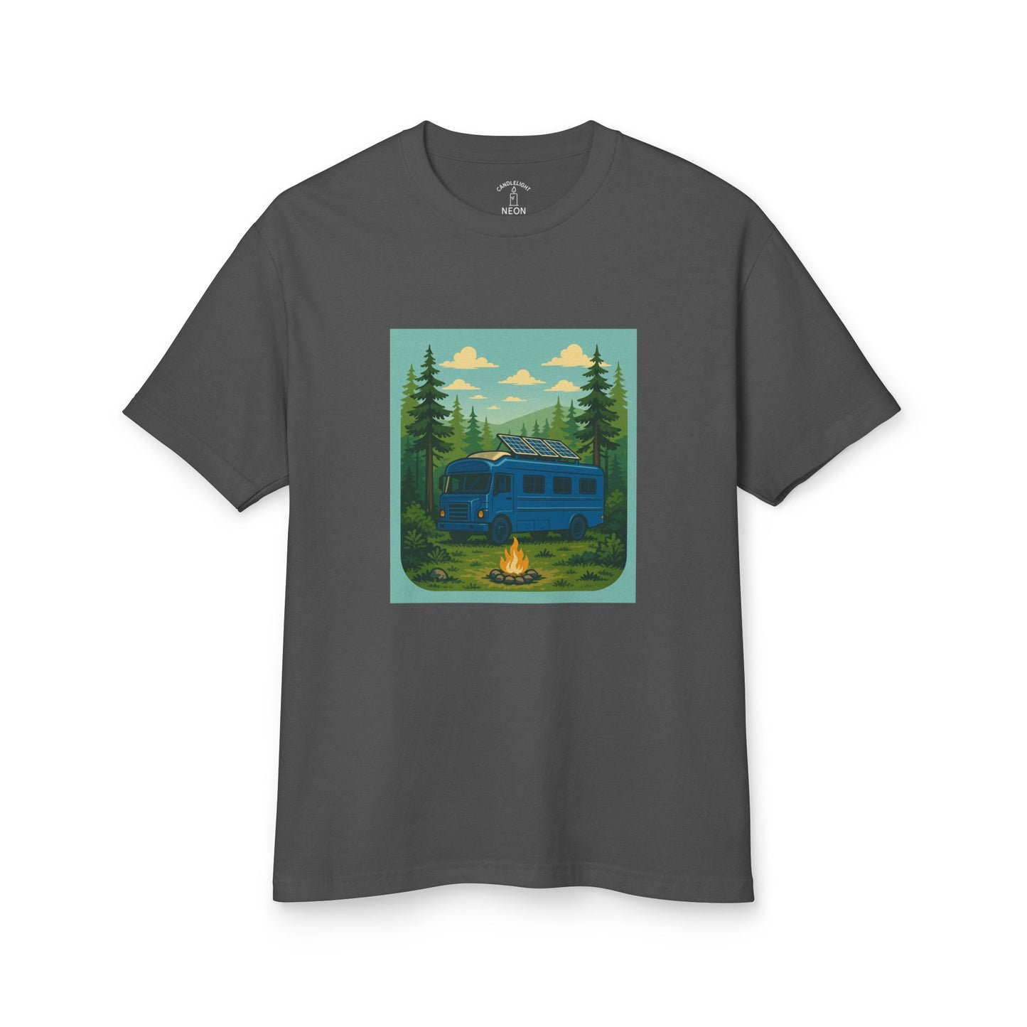 Big Blue Skoolie Forest Unisex Tee