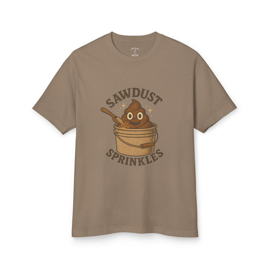 Sawdust Sprinkles Composting Toilet Unisex Tee