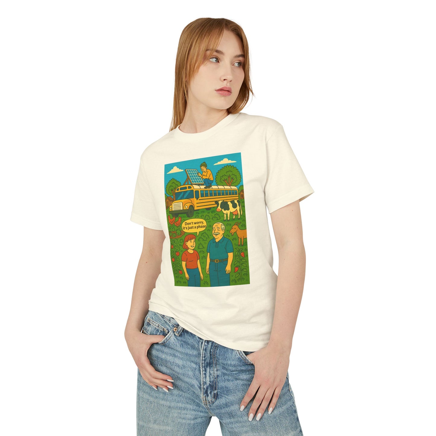 It's Just A Phase Skoolie Schoolie Unisex Tee