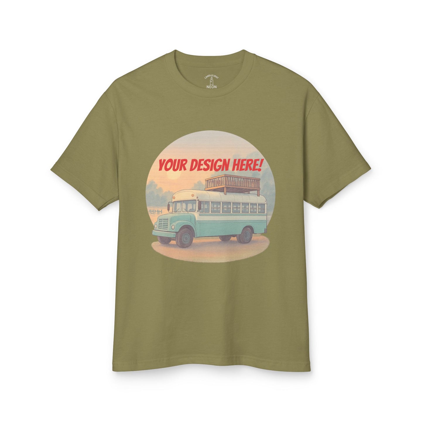 Custom Skoolie T-Shirt – Made From Your Bus Photo