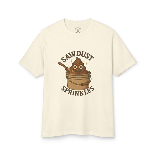 Sawdust Sprinkles Composting Toilet Unisex Tee