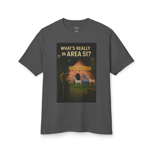 What's Really In Area 51? Candy Mountain - Forgotten Treasures Unisex Tee