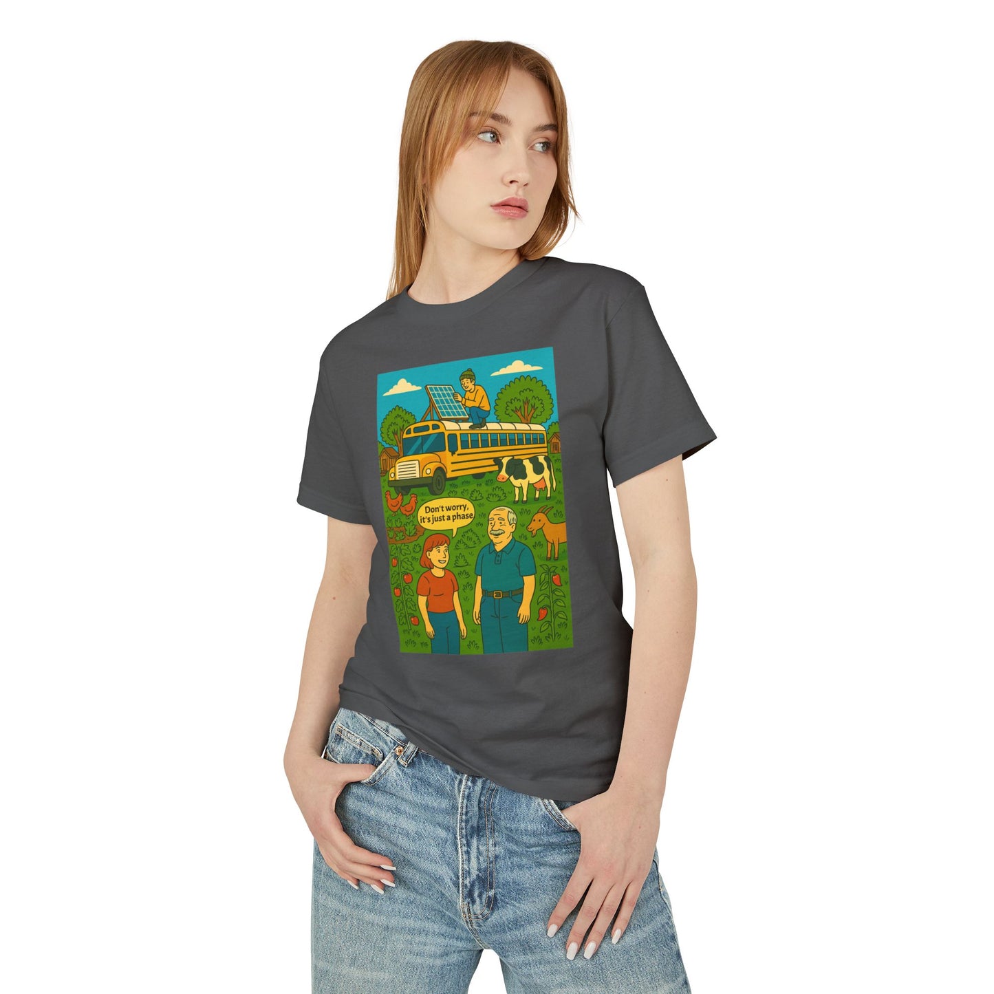 It's Just A Phase Skoolie Schoolie Unisex Tee